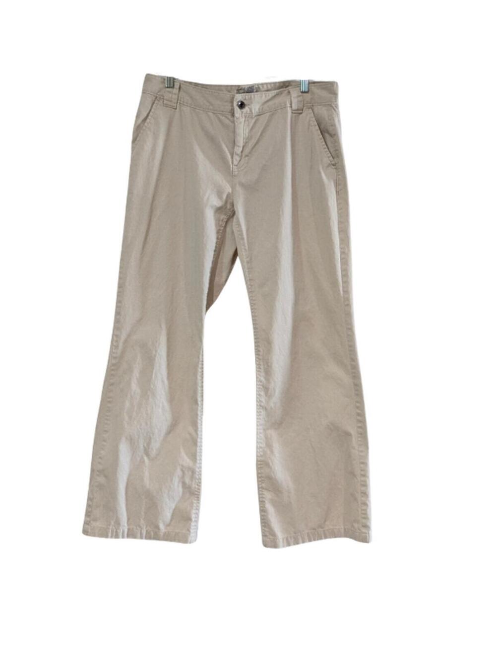 Banana Republic Women's Flare Khaki Pants, Size 10, Cotton, Y2K, Vintage 2006